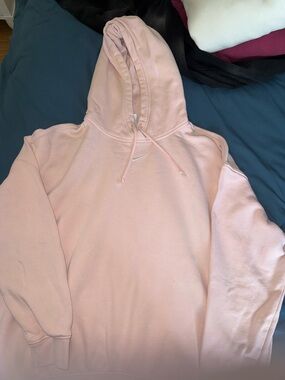 Nike Pink Pullover Hoodie with Subtle Swoosh
